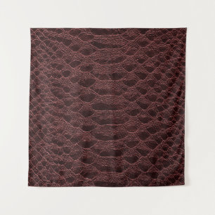 Tapete De Parede fundo - textura castanha de couro réptil - Croco