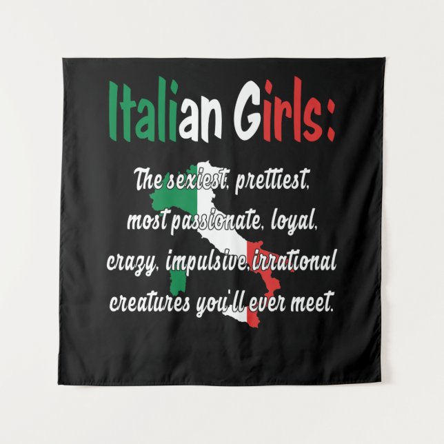 TAPETE DE PAREDE FUNNY GIRLS ITALIANO (Frente)