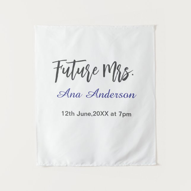 Tapete De Parede Futuro apelido de senhora noiva a ser roxo cinza n (Frente)