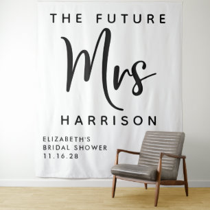 Tapete De Parede Futuro Casamento Personalizado Chuveiro de Noiva