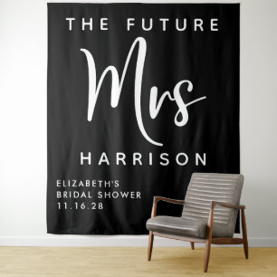 Tapete De Parede Futuro Casamento Personalizado Chuveiro de Noiva P