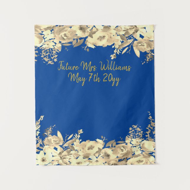 Tapete De Parede Futuro Plano de fundo da foto do Chá de panela azu (Frente)