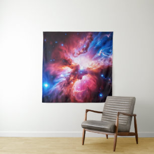 Tapete De Parede Galáxia Nebulosa Colorida Estrelas Espaço Universo