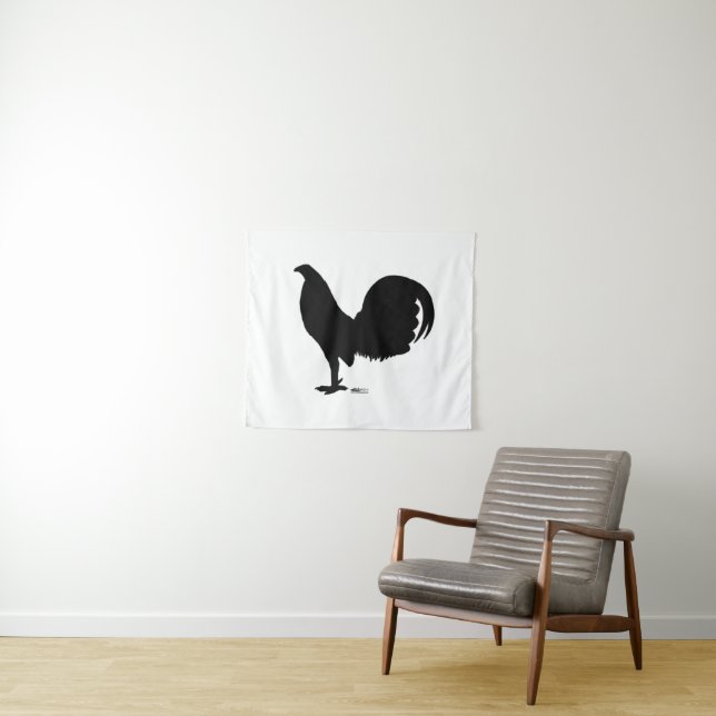 Tapete De Parede Gamecock Rooster Silhouette (In Situ (Horizontal))