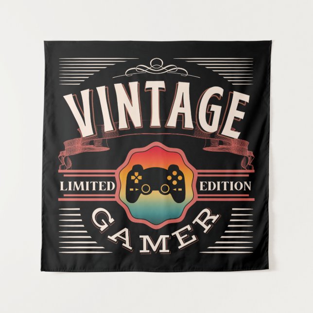 TAPETE DE PAREDE GAMER VINTAGE EDIÇÃO LIMITADA (Frente)