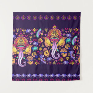 Tapete De Parede Ganesh Hindu Deus: Festivo Sem Selo