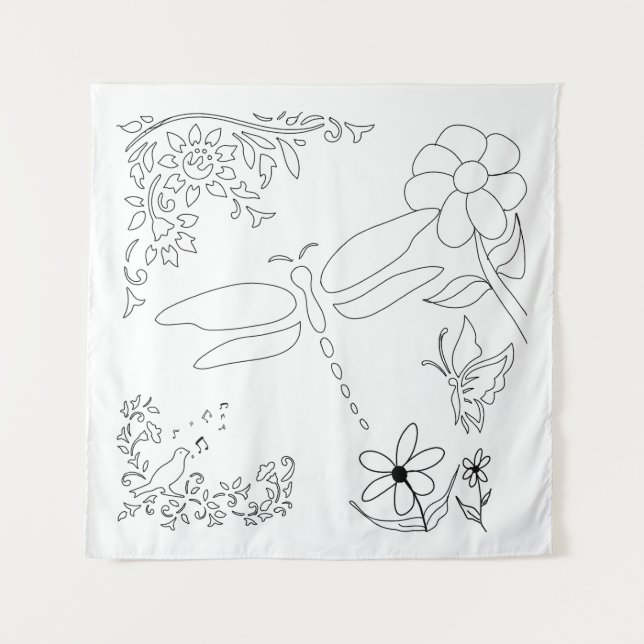 Tapete De Parede Garden Life DIY Paint it (Frente)