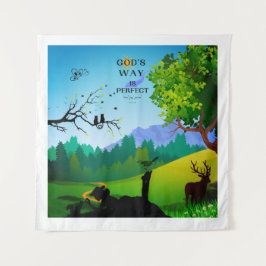 Tapete De Parede Garota e Esquilo na Vida Selvagem