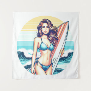 Tapete De Parede Garota Esporte & Surfe