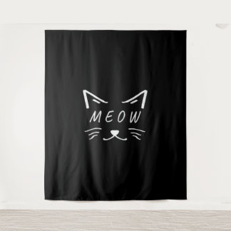 Tapete De Parede gatinho bonitinho com cara de vaca