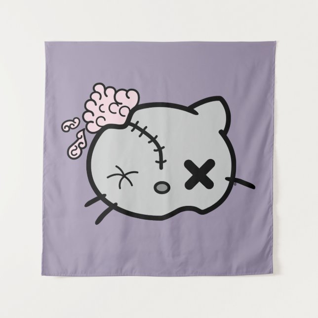 Tapete De Parede Gatinho Zombie (Frente)