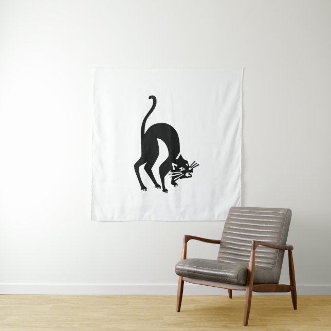 Tapete De Parede Gato ameaçador (In Situ)