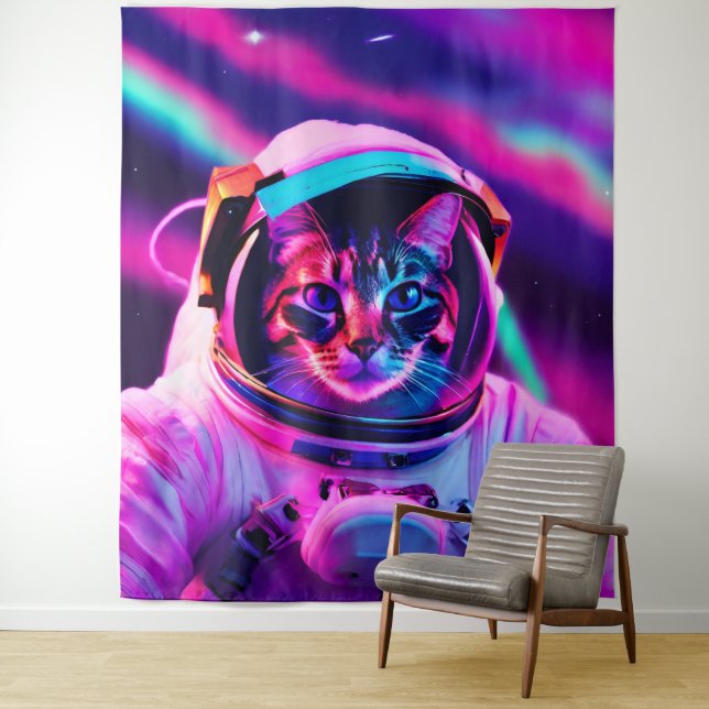 Tapete De Parede gato astronauta (In Situ)