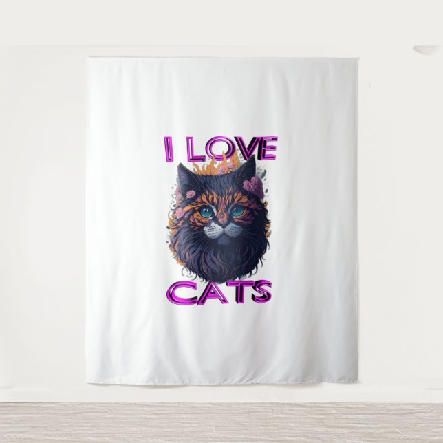 Tapete De Parede Gato bonito s5 (Frente)