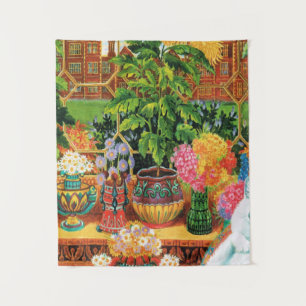 Tapete De Parede Gato Botânico De Louis Wain