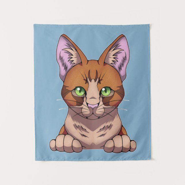 Tapete De Parede Gato Cinto (Frente)