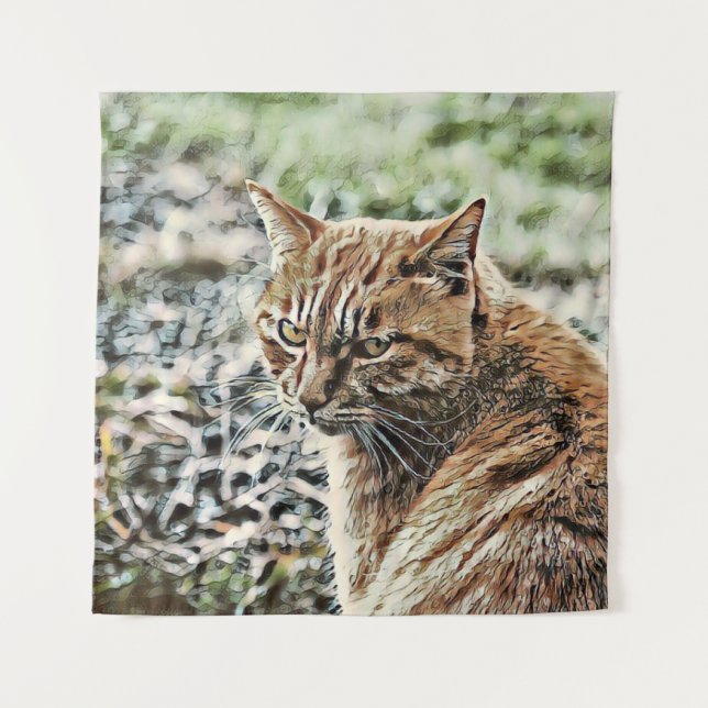 Tapete De Parede gato-do-ouro (Frente)