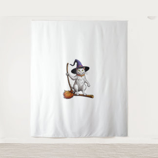 Tapete De Parede Gato Feiticeiro Halloween Bruxas Mystical Cat Love