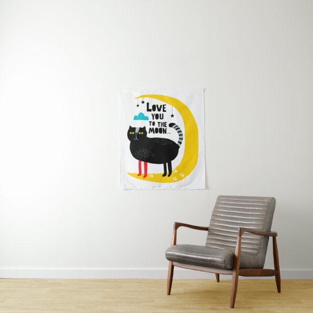 Tapete De Parede Gato na lua (In Situ)