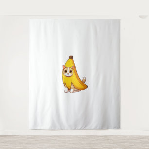 Tapete De Parede Gato no Figurino da Banana