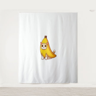 Tapete De Parede Gato no Figurino da Banana