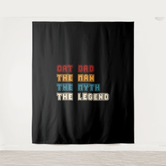 Tapete De Parede Gato Pai O Homem O Mito A Lenda T-shirt Pai