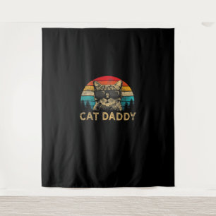 Tapete De Parede Gato Pai Vintage Oitenta Estilo Cat Retro Distânci