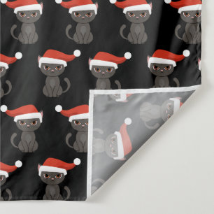 Tapete De Parede Gato Preto Bravo Presentes Divertidos de Natal Hal