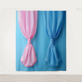 Tapete De Parede Gênero Revelou Menino Rosa Azul