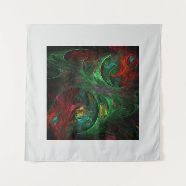 Tapete De Parede Genesis Abstrato Art Verde (Frente)