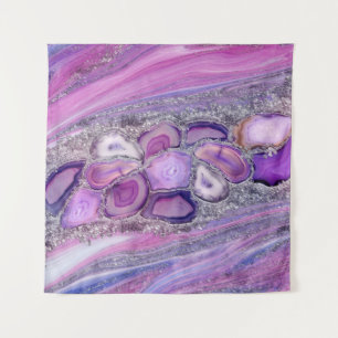 Tapete De Parede Geodes Crystal Flow - Purple e Violet