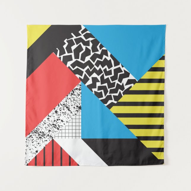 Tapete De Parede Geometria Moderna: Estilo sem Abstrato (Frente)