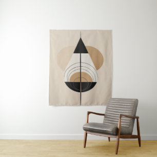 Tapete De Parede Geometria Simbólica Espiritual em Estilo Mínimo