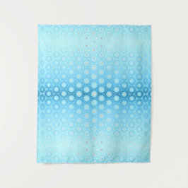 Tapete De Parede Geométrico bonito de Azul e Pêssego