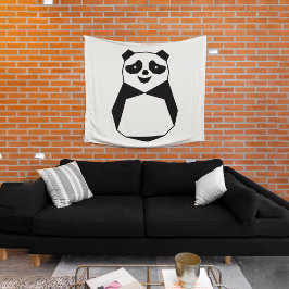 Tapete De Parede Geométrico Panda