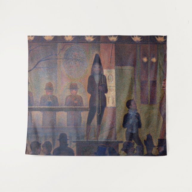 Tapete De Parede Georges Seurat - Apresentação do Circo (Frente (Horizontal))