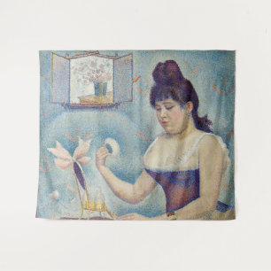 Tapete De Parede Georges Seurat - Jovem Mulher Se Poudreando