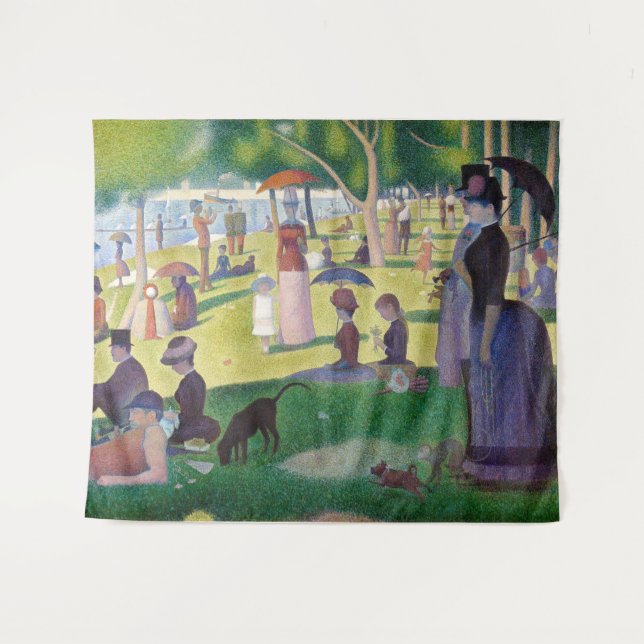 Tapete De Parede Georges Seurat - Um Domingo na La Grande Jatte (Frente (Horizontal))
