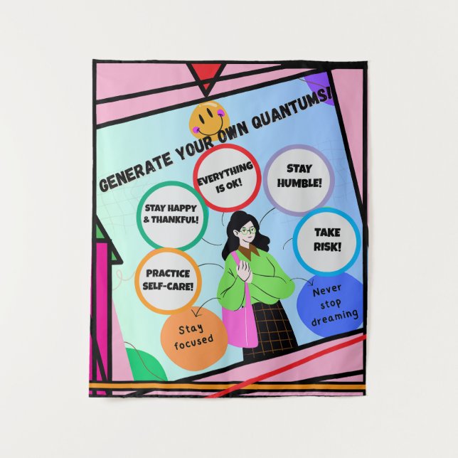 Tapete De Parede GERE SUAS PRÓPRIAS QUANTUMAS! Terapia das Almas. (Frente)