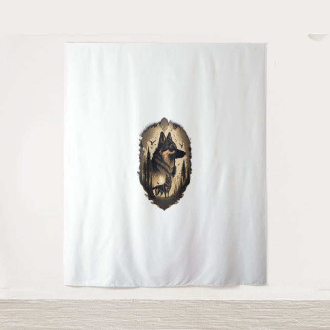 Tapete De Parede German shepherd 008 (Frente)