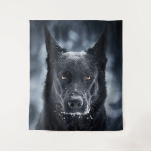 Tapete De Parede German shepherd Preto