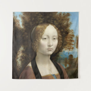 Tapete De Parede Ginevra de' Benci Leonardo da Vinci