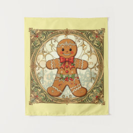 Tapete De Parede Gingerbread Man Cookies Festive Christmas