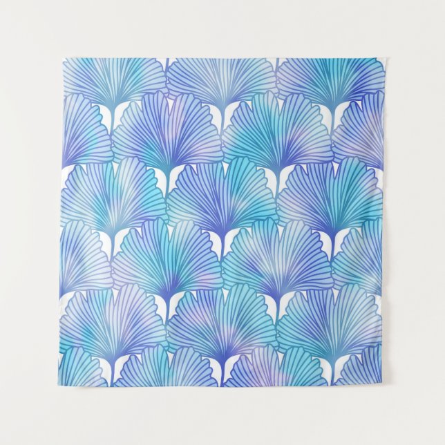 Tapete De Parede Ginkgo Biloba deixa o padrão de outono (Frente)