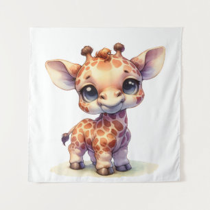 Tapete De Parede Girafa-bebê bonitinha de água