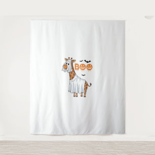 Tapete De Parede Girafa Bonita Boo Halloween Zoo Lover _7