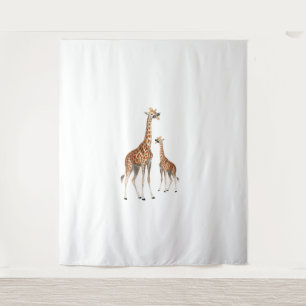 Tapete De Parede Girafa com óculos de sol Selgle Safari Animal Gira