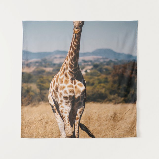 TAPETE DE PAREDE GIRAFFE RODADA POR GRAMA MARCADA (Frente)