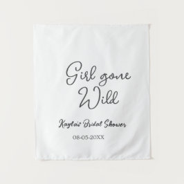 Tapete De Parede Girl gone wild bridal shower name date simple mini
