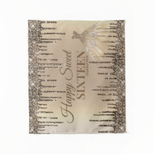 Girly Glam Glitter Drips Spark Sweet 16 Aniversári